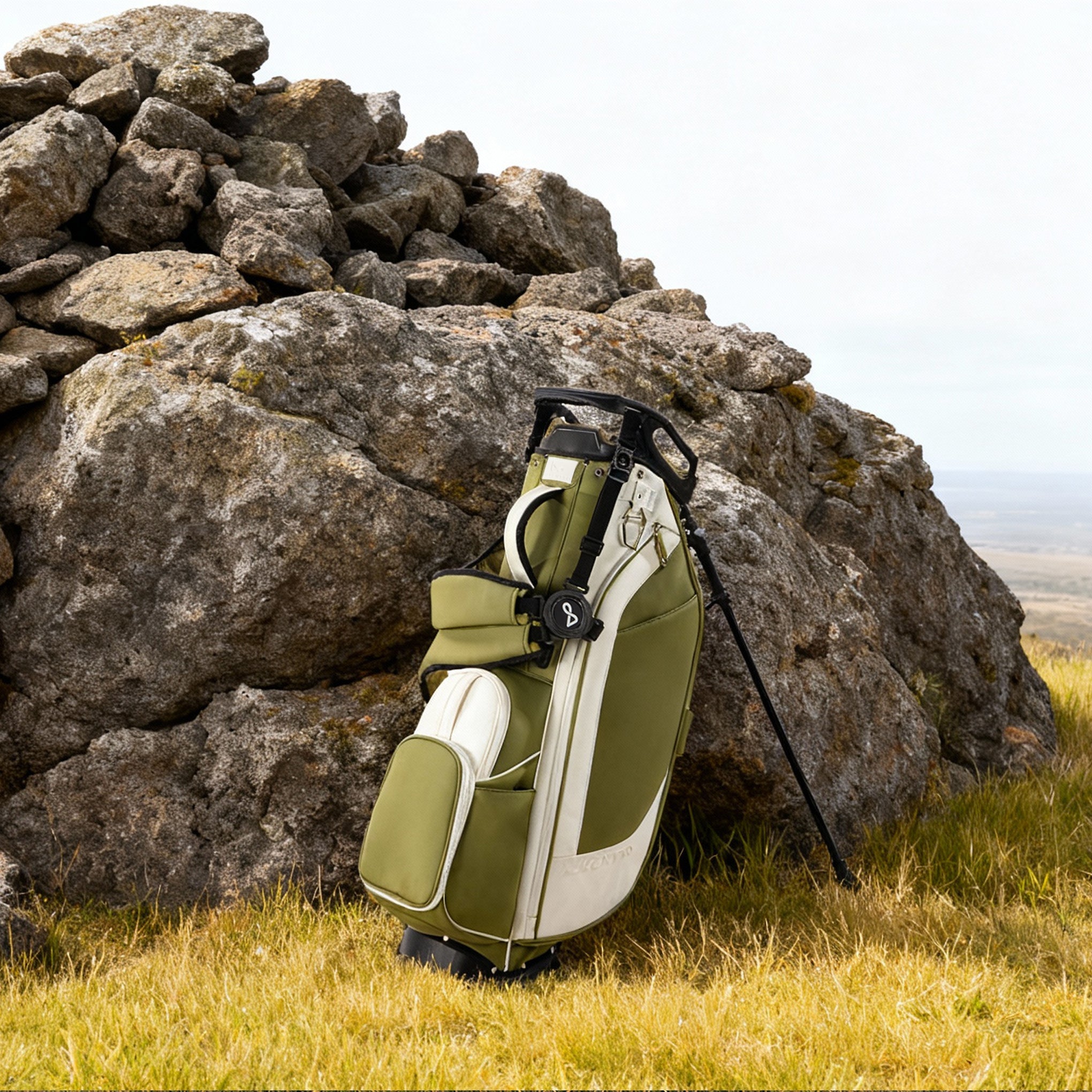Premium Moss Green Golf Bag by Alventto