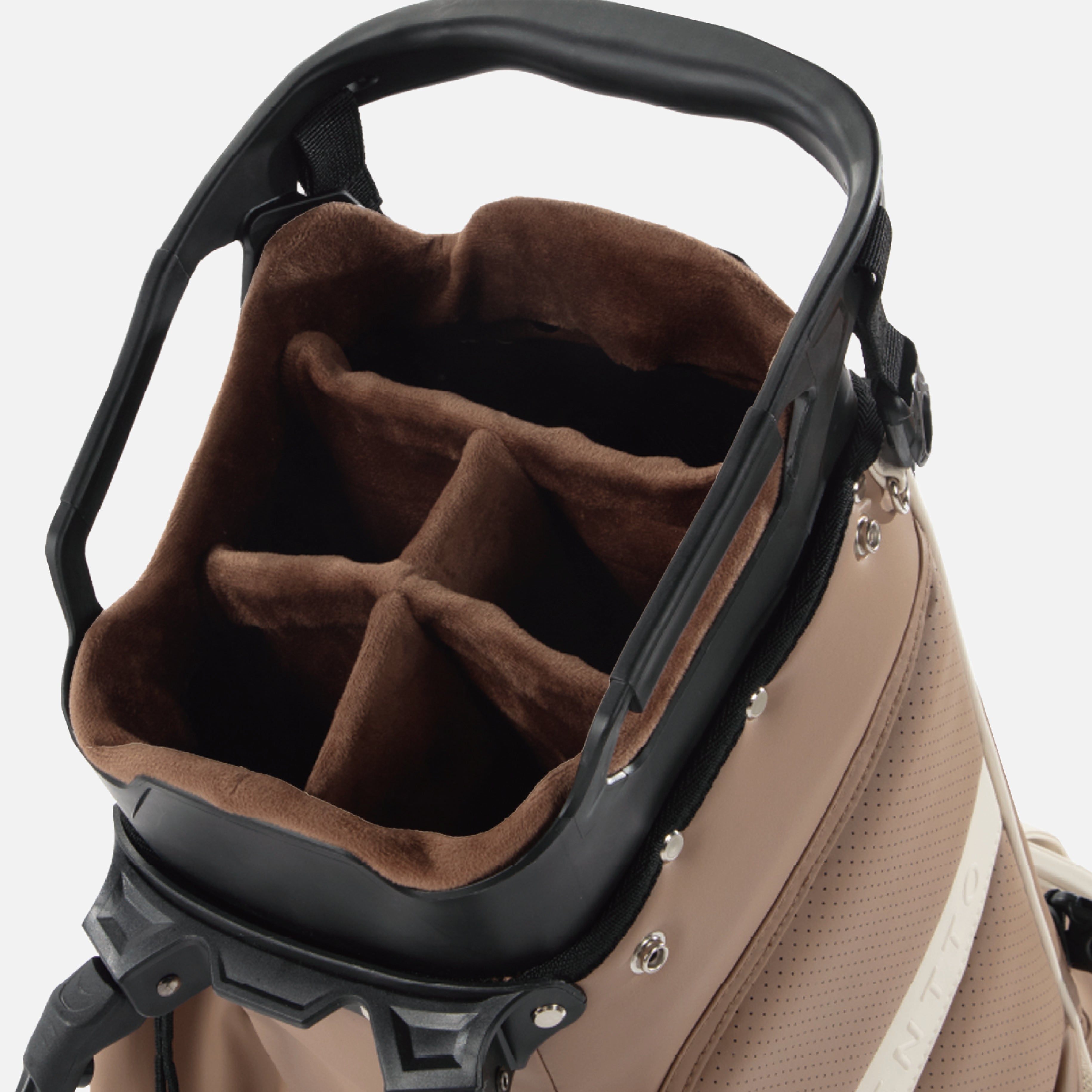 A warm mocha head ring and soft linen beige interior combine calm elegance with natural warmth, reflecting a refined yet grounded aesthetic.