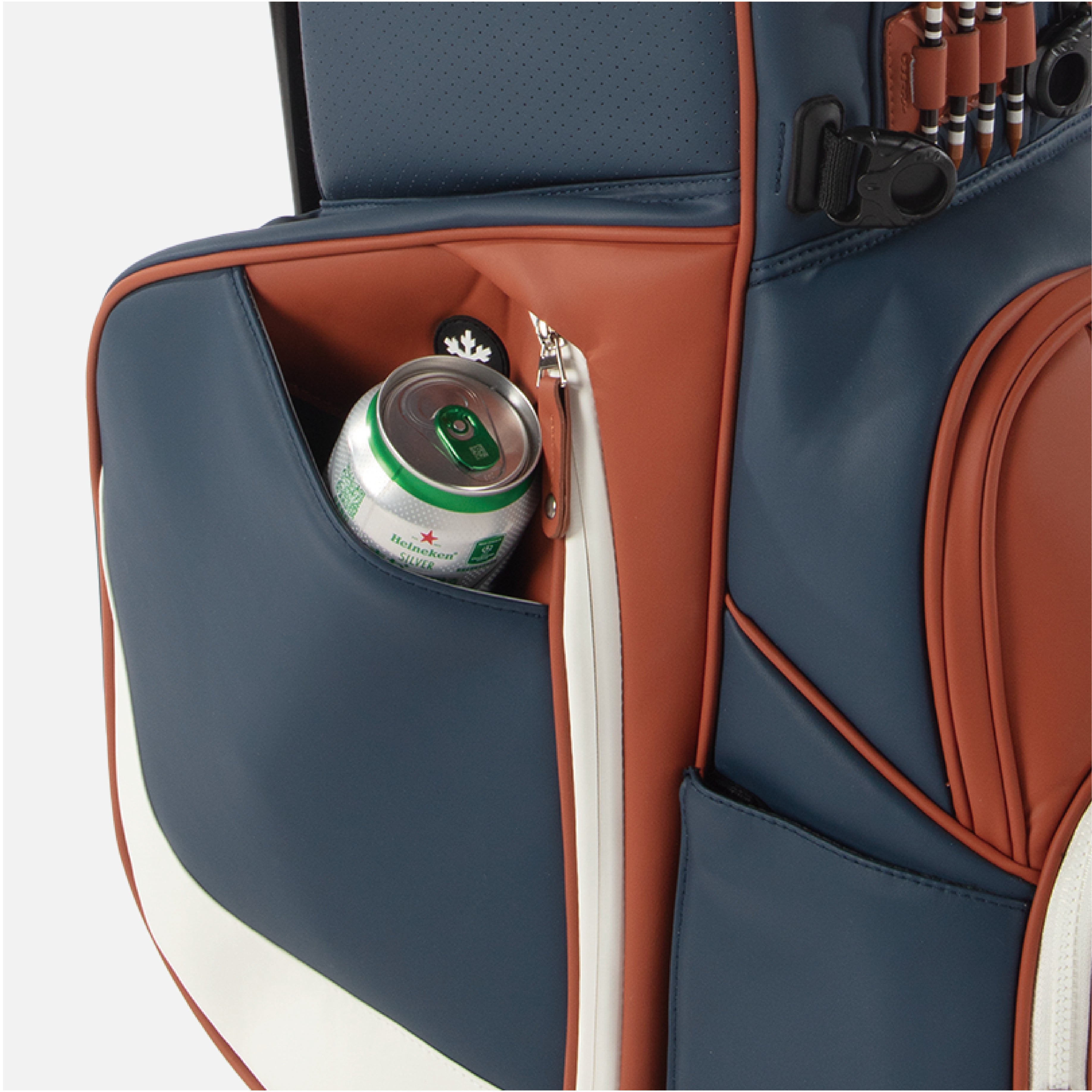 Designed for easy access, the insulated cooler compartment helps keep beverages chilled while you stay on the move.