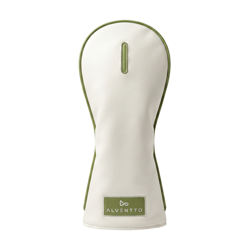 Alventto Sage Green Golf Club Headcover (White & Sage Green) ALVENTTO