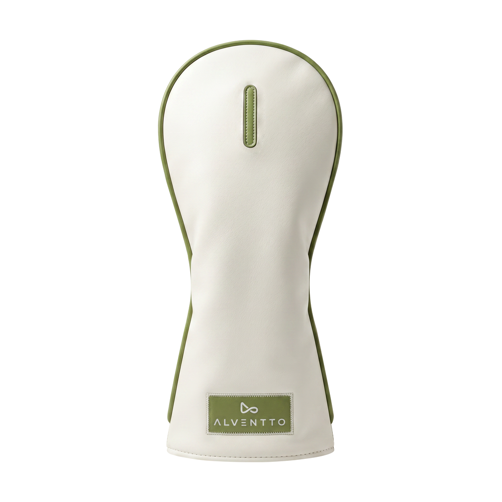 Alventto Sage Green Golf Club Headcover (White & Sage Green) ALVENTTO