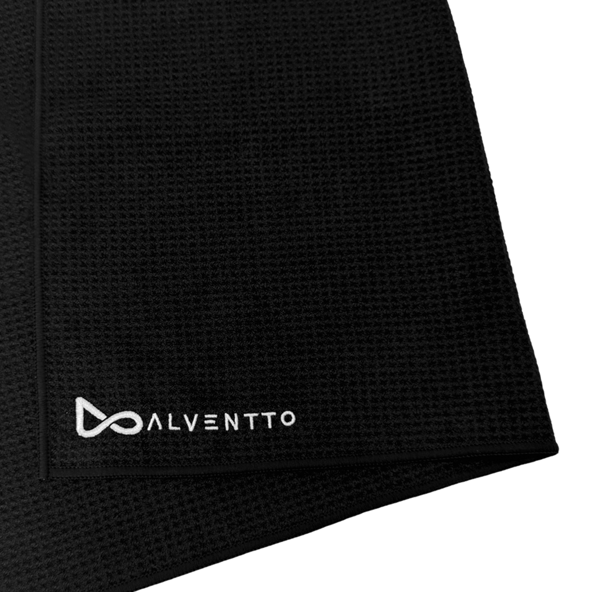 Black Magnetic Golf Towel