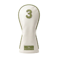 Alventto Sage Green Golf Club Headcover (White & Sage Green) 3 Wood ALVENTTO