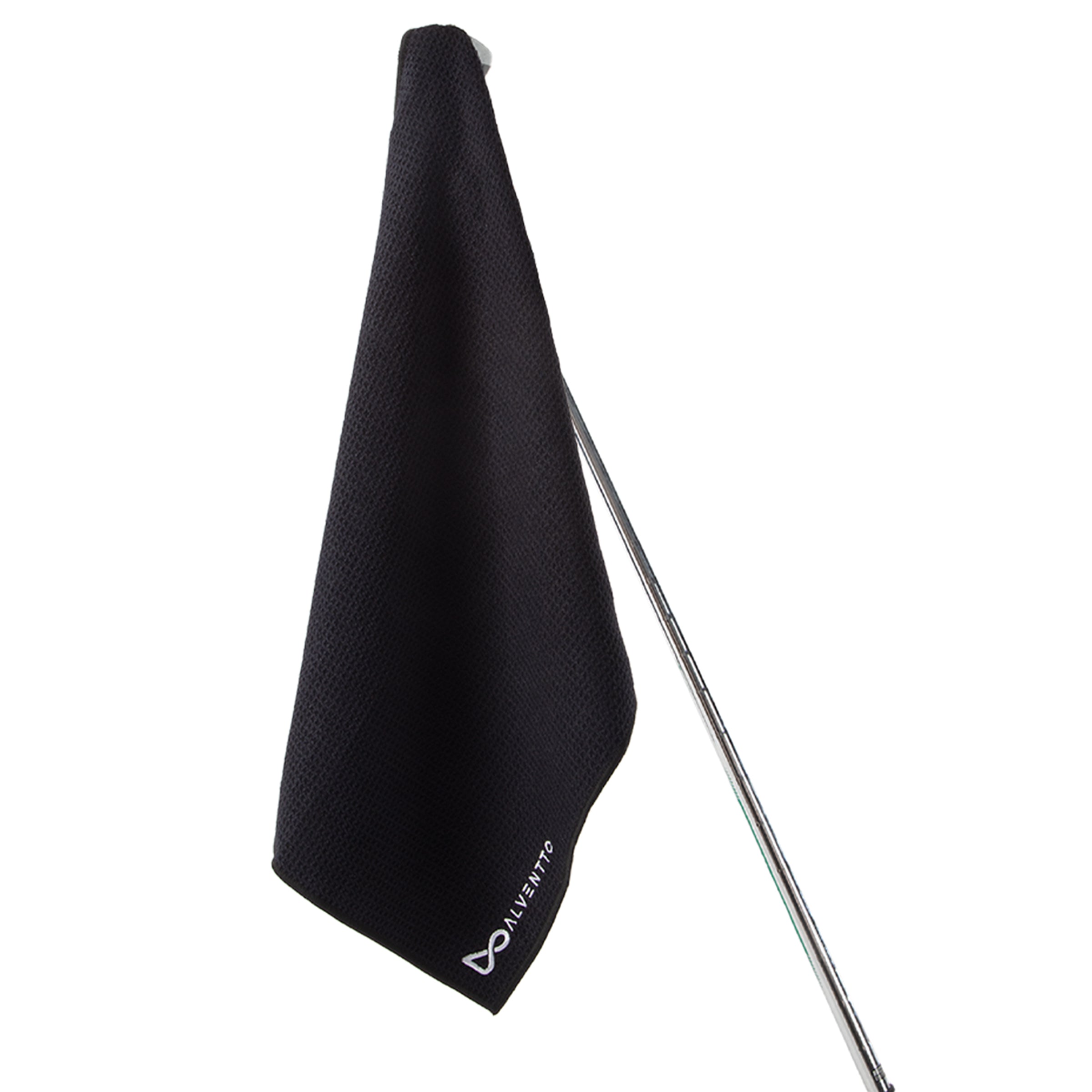Black Magnetic Golf Towel