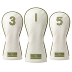 Alventto Sage Green Golf Club Headcover (White & Sage Green) ALVENTTO