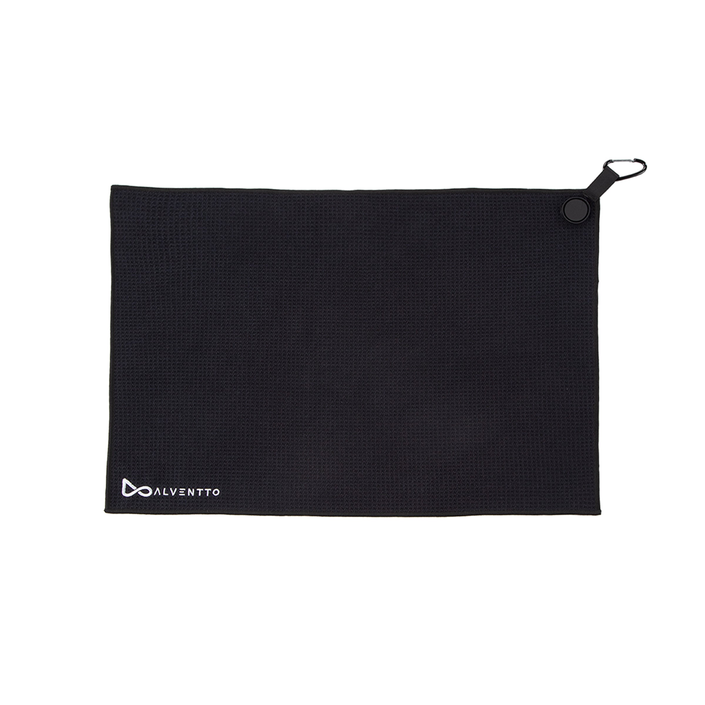 Black Magnetic Golf Towel