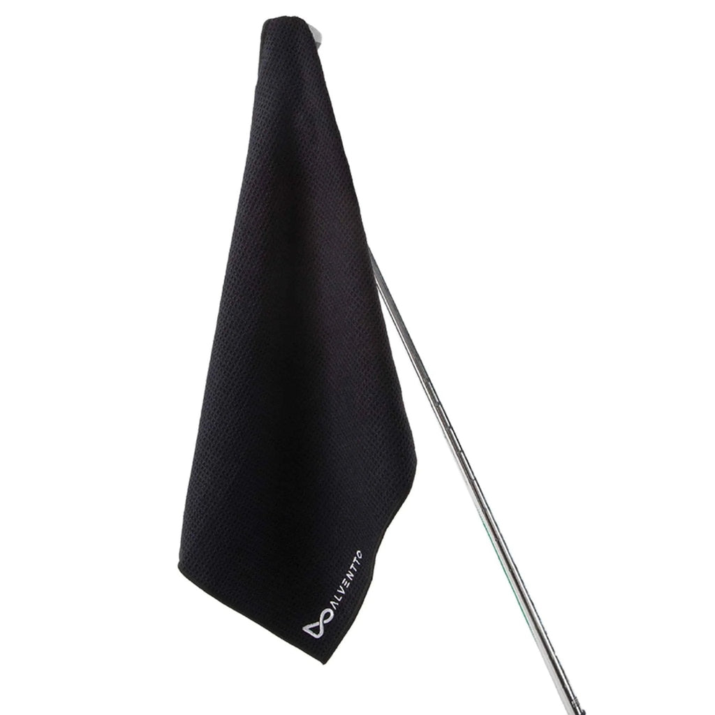 Black Magnetic Golf Towel - ALVENTTO