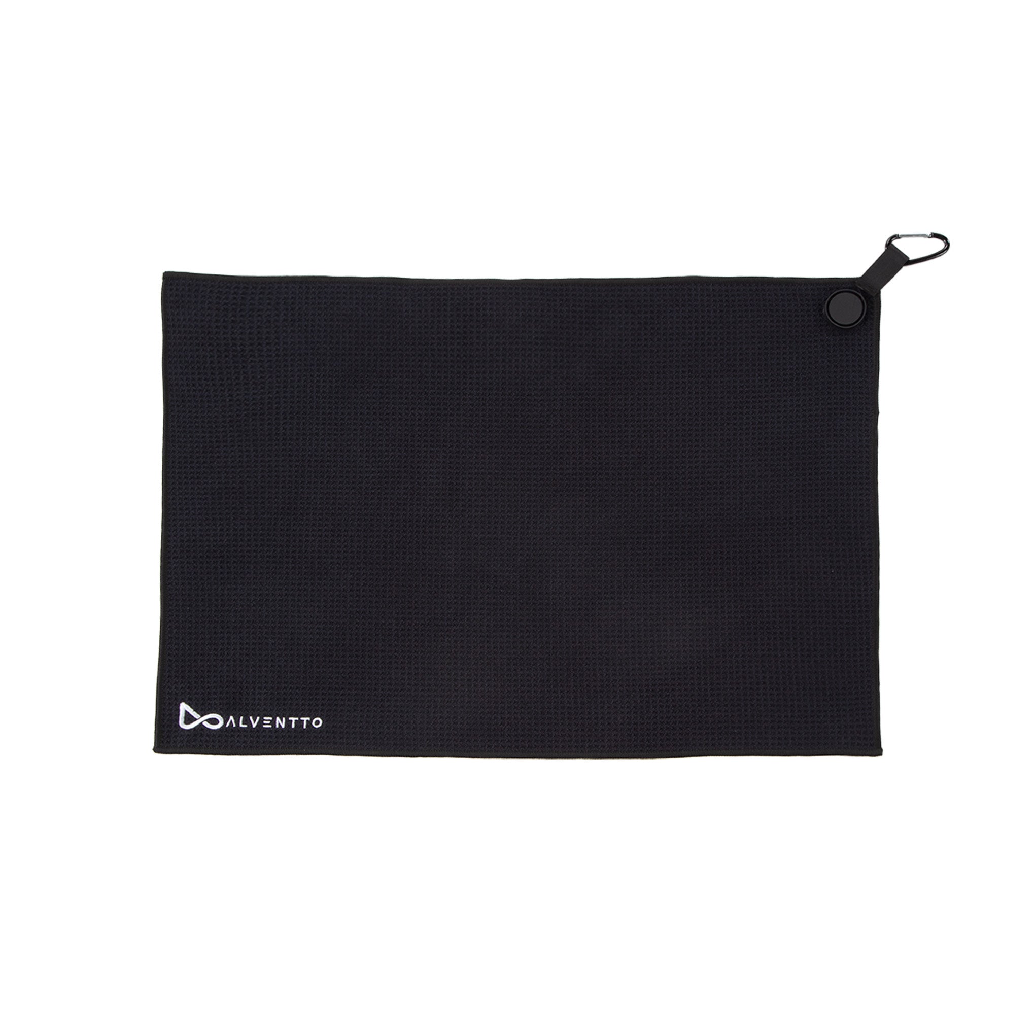 Black Magnetic Golf Towel