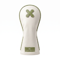 White and green golf club cover, fully leather and waterproof-sage-headcover ALVENTTO